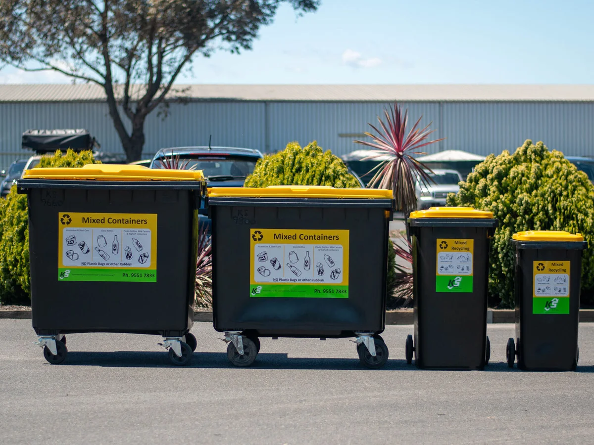 KSE bin sizes — mixed containers