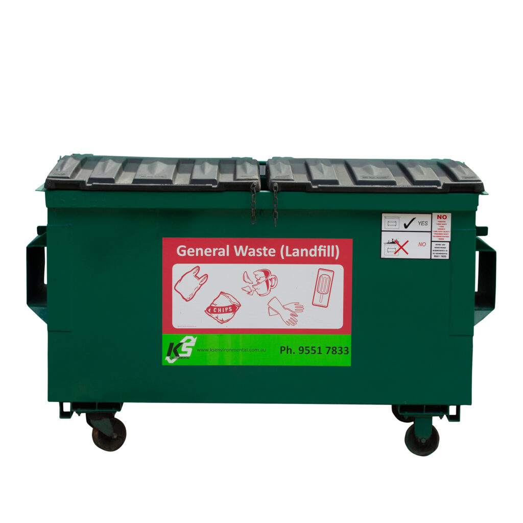 1.5 cubic metre general waste bin