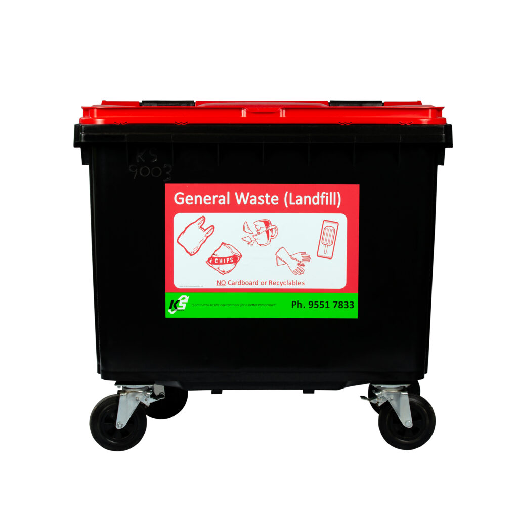 660 and 1000 litre general waste bins
