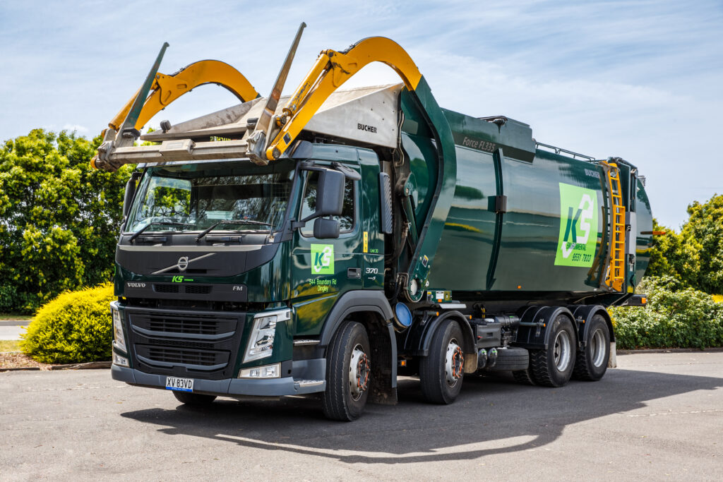 Gallery of waste collection trucks Melbourne